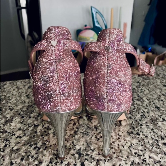ASOS Pink Sparkly Stilettos - Picture 3 of 5